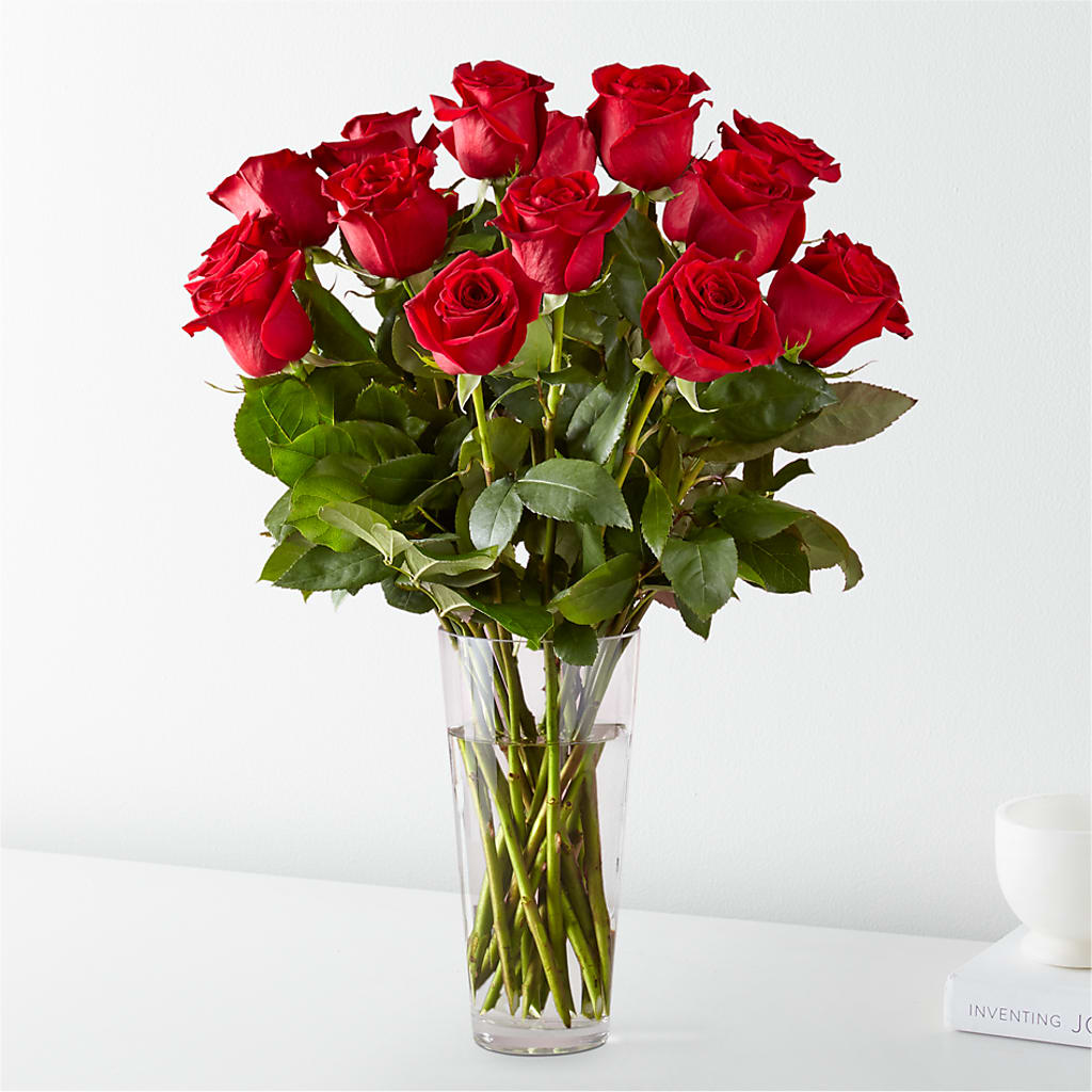 Long Stem Red Rose Bouquet – MEME'S FRANKLIN FLOWER SHOP, Franklin LA