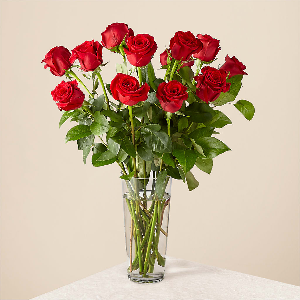 Long Stem Red Rose Bouquet – MEME'S FRANKLIN FLOWER SHOP, Franklin LA