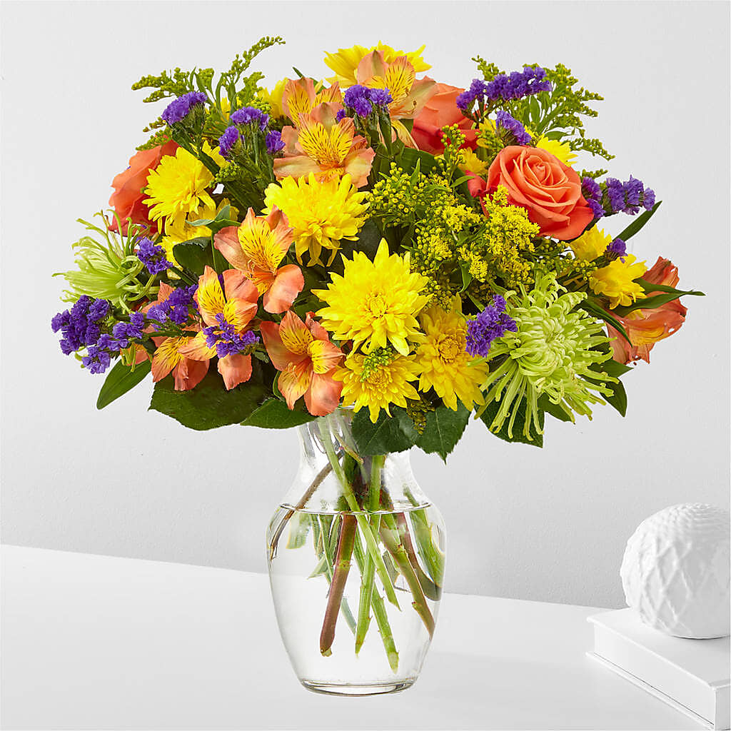Marmalade Skies Bouquet – MEME'S FRANKLIN FLOWER SHOP, Franklin LA