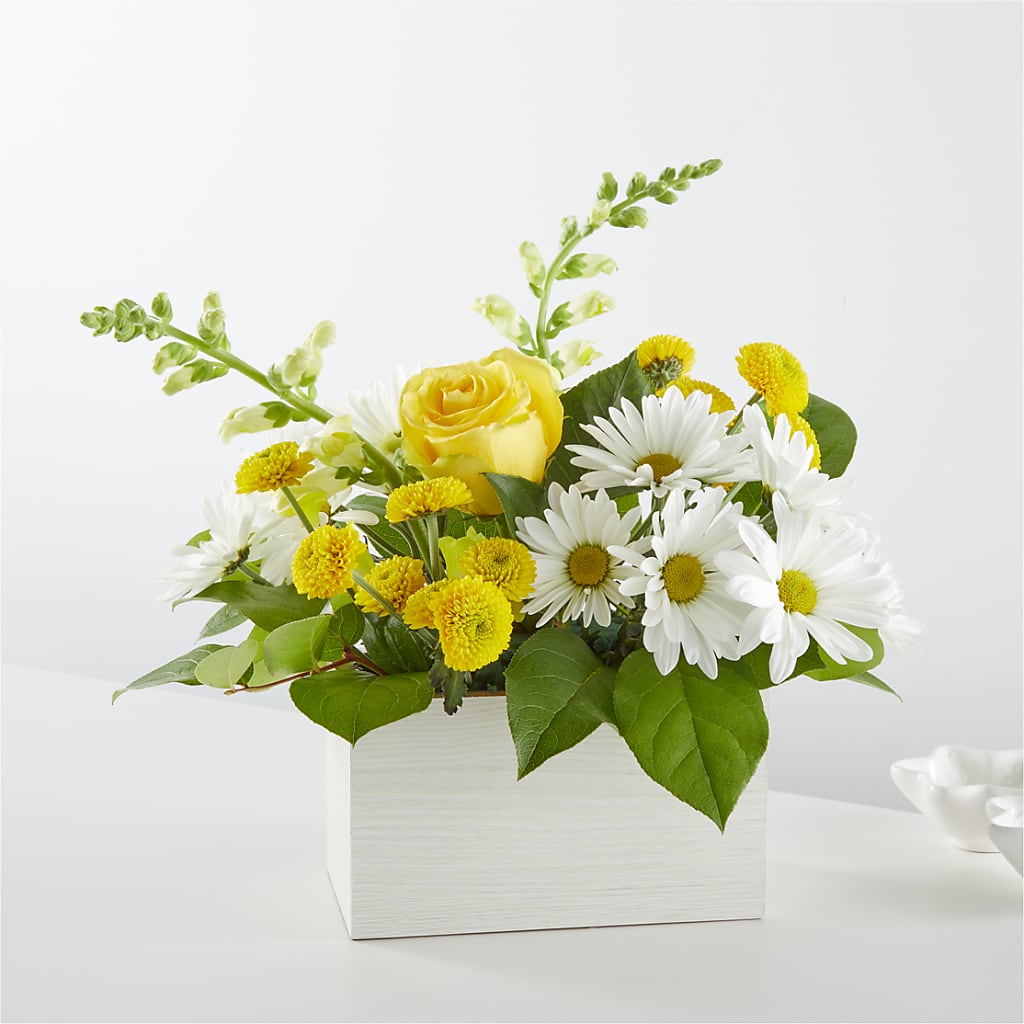 Sun Salutation Box Bouquet – MEME'S FRANKLIN FLOWER SHOP, Franklin LA