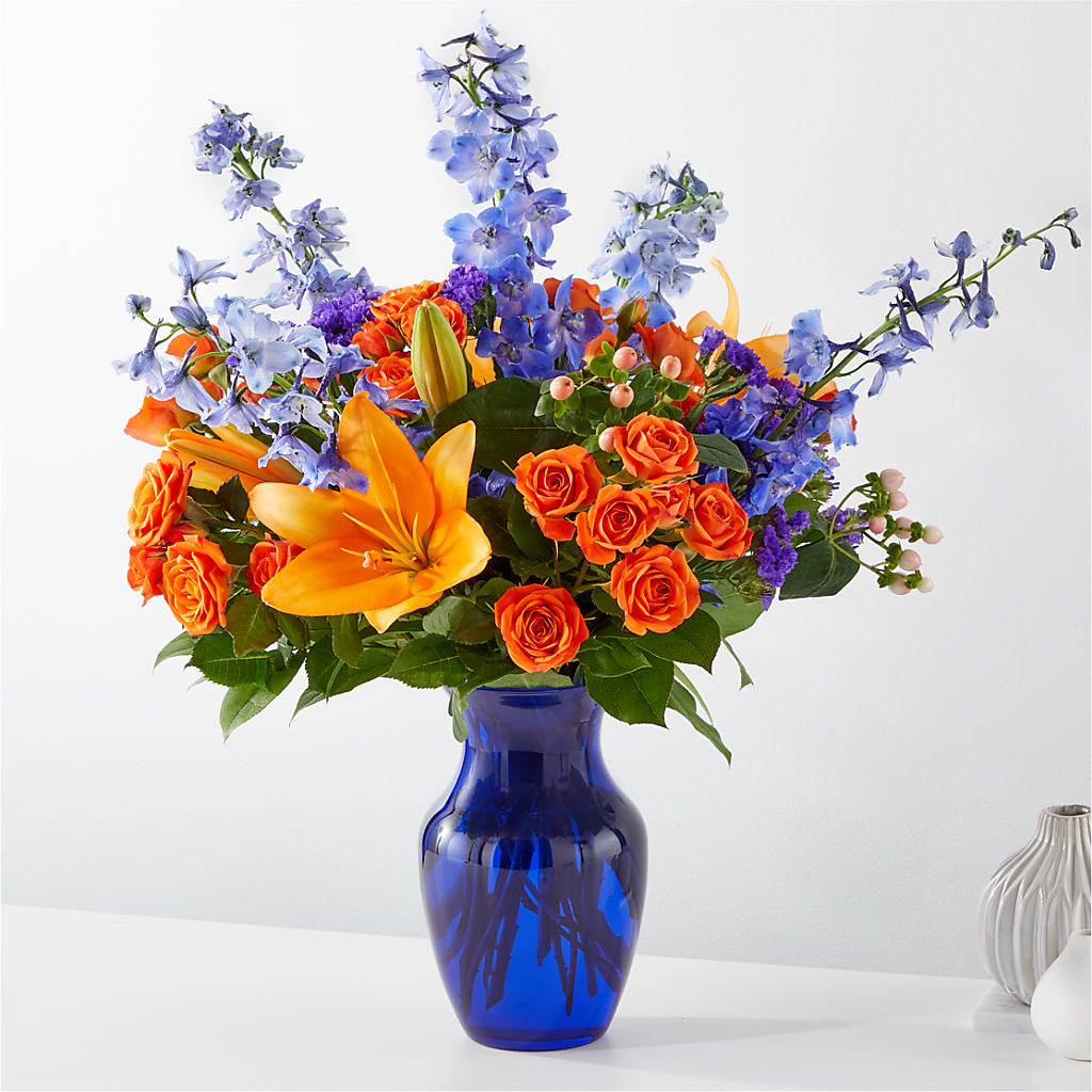 Radiant Citrus Bouquet – MEME'S FRANKLIN FLOWER SHOP, Franklin LA
