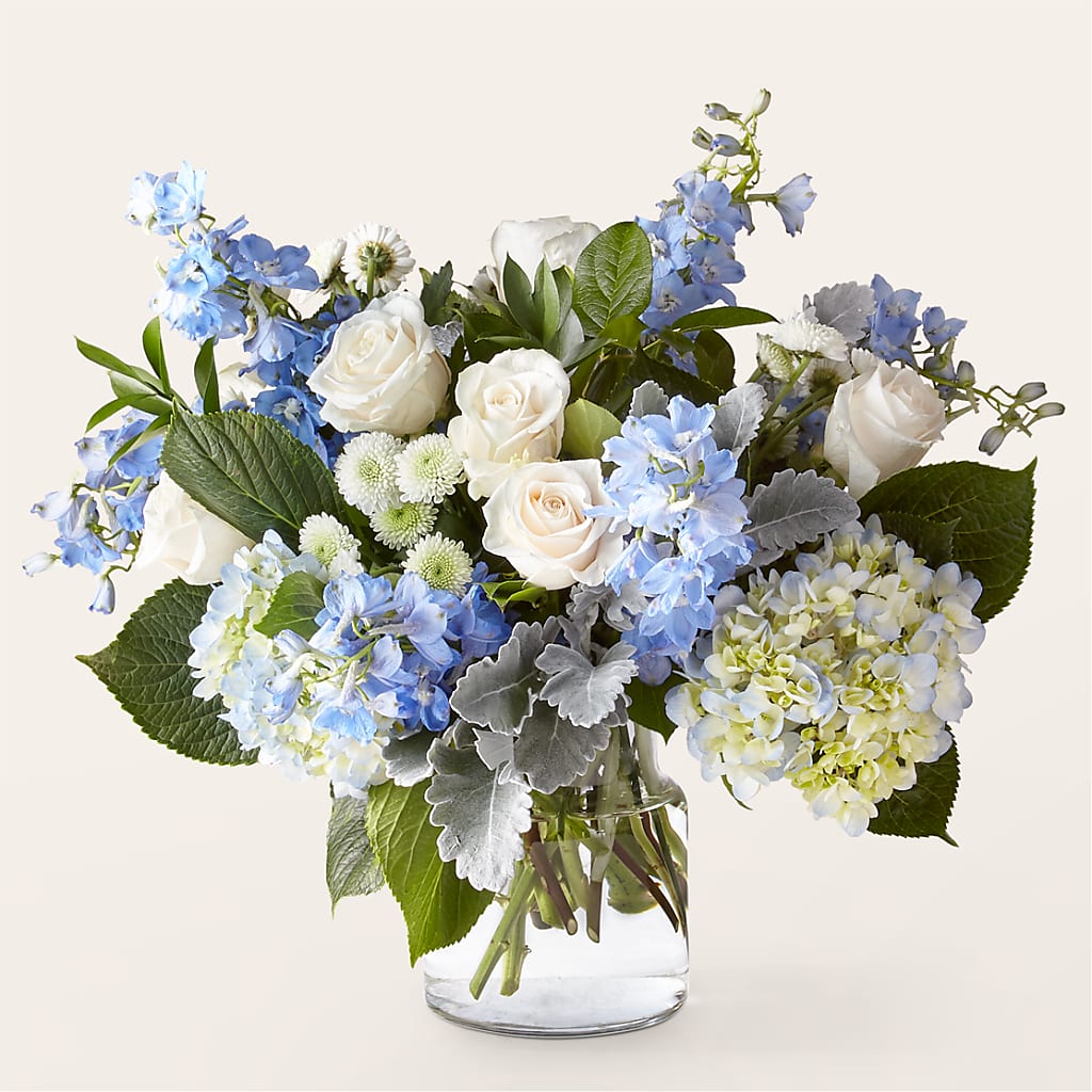Clear Skies Bouquet – MEME'S FRANKLIN FLOWER SHOP, Franklin LA