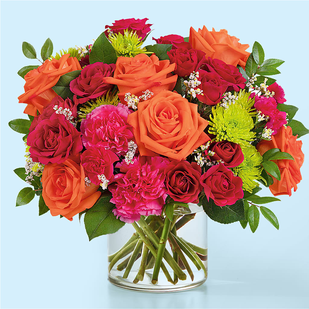Colorful Carnival Bouquet – MEME'S FRANKLIN FLOWER SHOP, Franklin LA