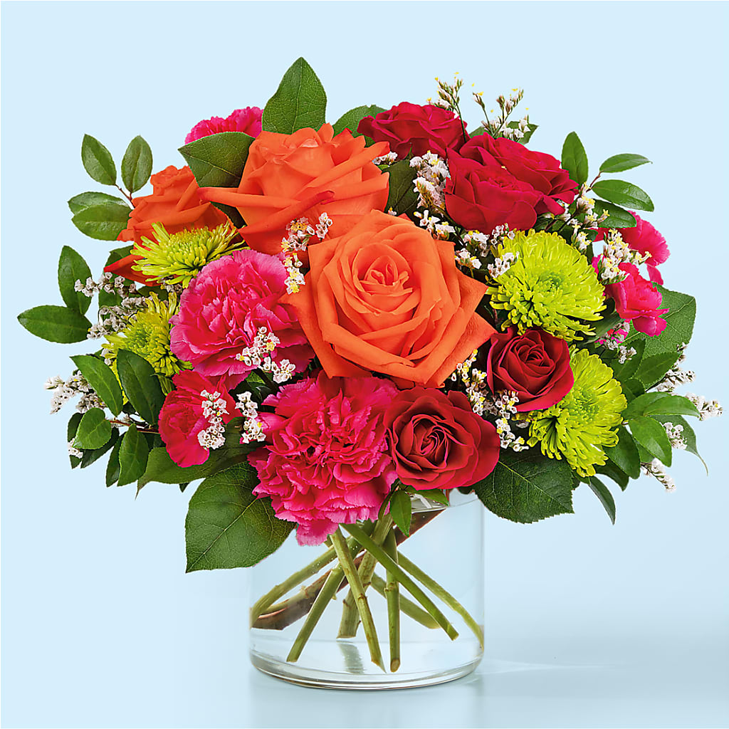 Colorful Carnival Bouquet – MEME'S FRANKLIN FLOWER SHOP, Franklin LA