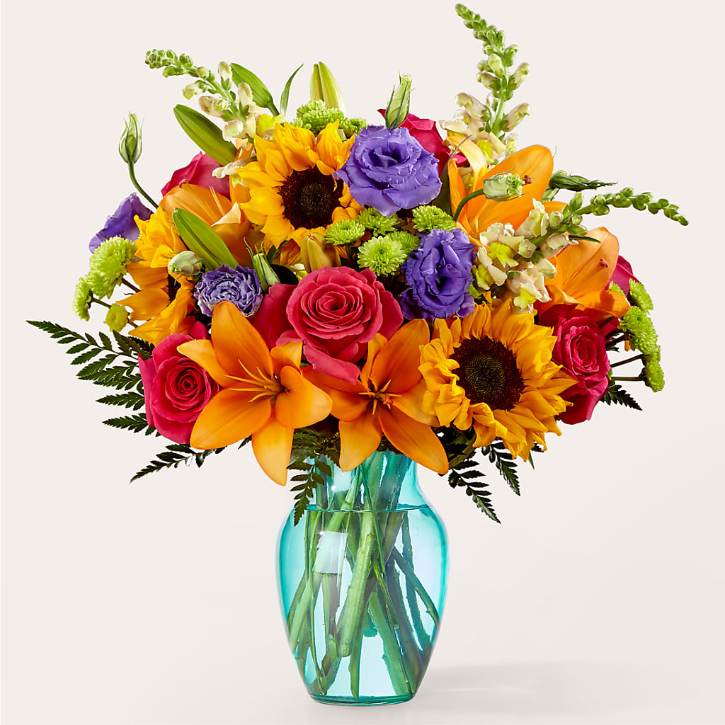 Double Rainbow Bouquet – MEME'S FRANKLIN FLOWER SHOP, Franklin LA
