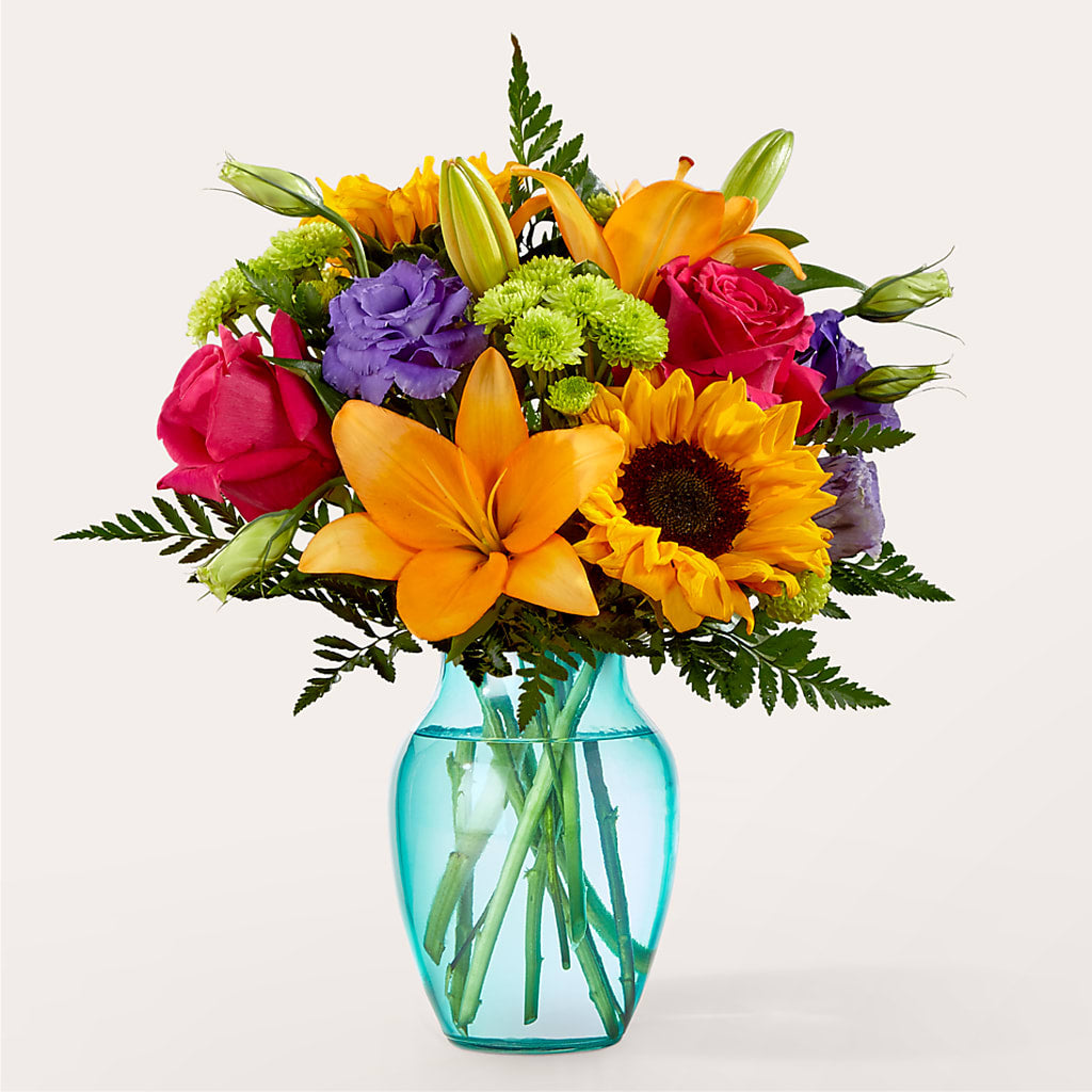 Double Rainbow Bouquet – MEME'S FRANKLIN FLOWER SHOP, Franklin LA