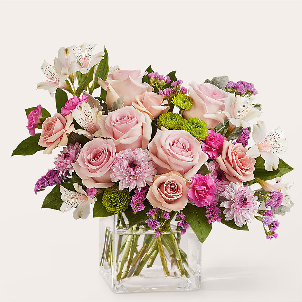Pink Suede Bouquet – MEME'S FRANKLIN FLOWER SHOP, Franklin LA