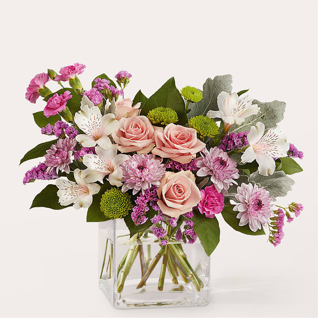 Pink Suede Bouquet – MEME'S FRANKLIN FLOWER SHOP, Franklin LA