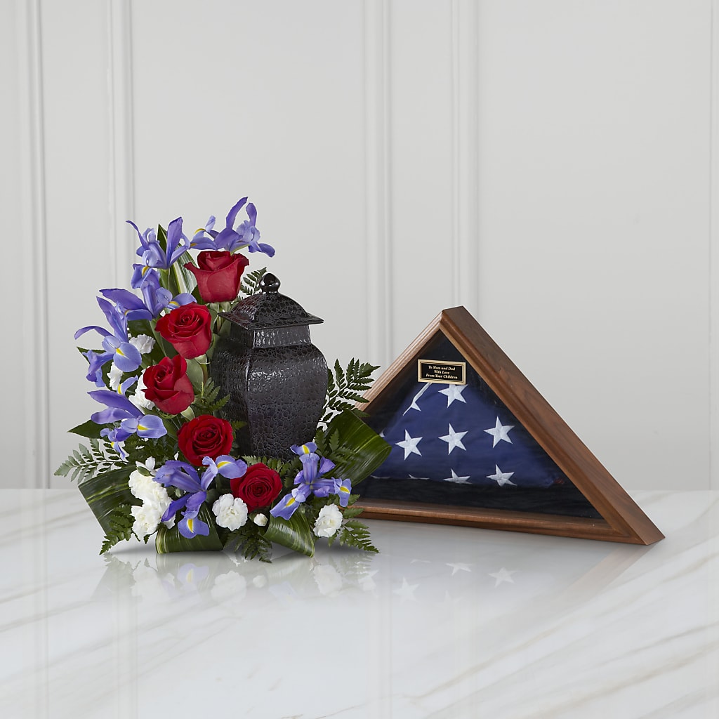 Patriotic Tribute Arrangement – MEME'S FRANKLIN FLOWER SHOP, Franklin LA