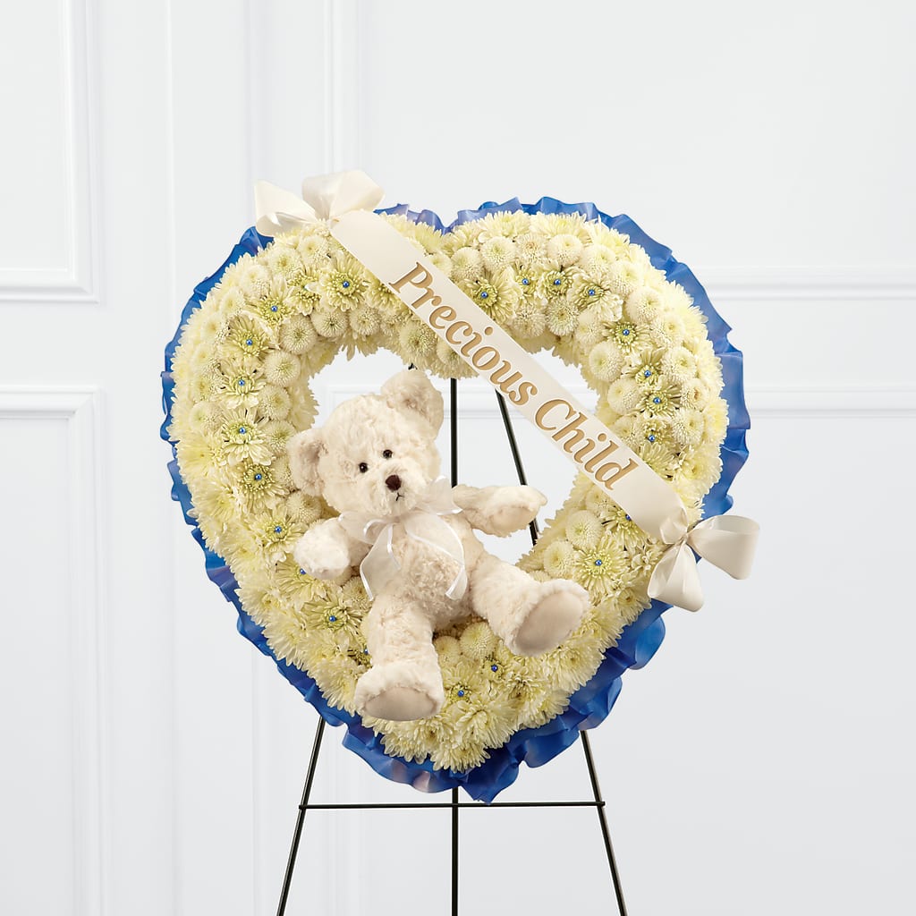 Precious Child Standing Heart – MEME'S FRANKLIN FLOWER SHOP, Franklin LA