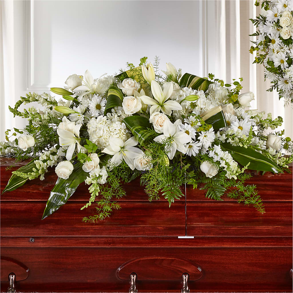 Abundance Casket Spray – MEME'S FRANKLIN FLOWER SHOP, Franklin LA