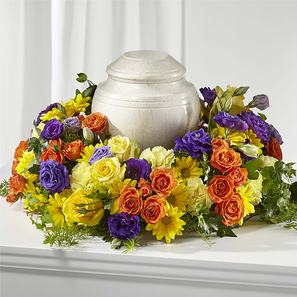Blossoms of Remembrance Cremation Adornment – MEME'S FRANKLIN FLOWER SHOP, Franklin LA