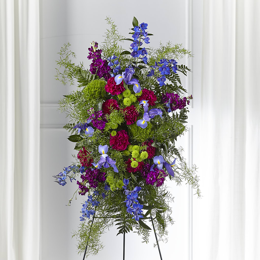 Heavenly Skies Standing Spray – MEME'S FRANKLIN FLOWER SHOP, Franklin LA