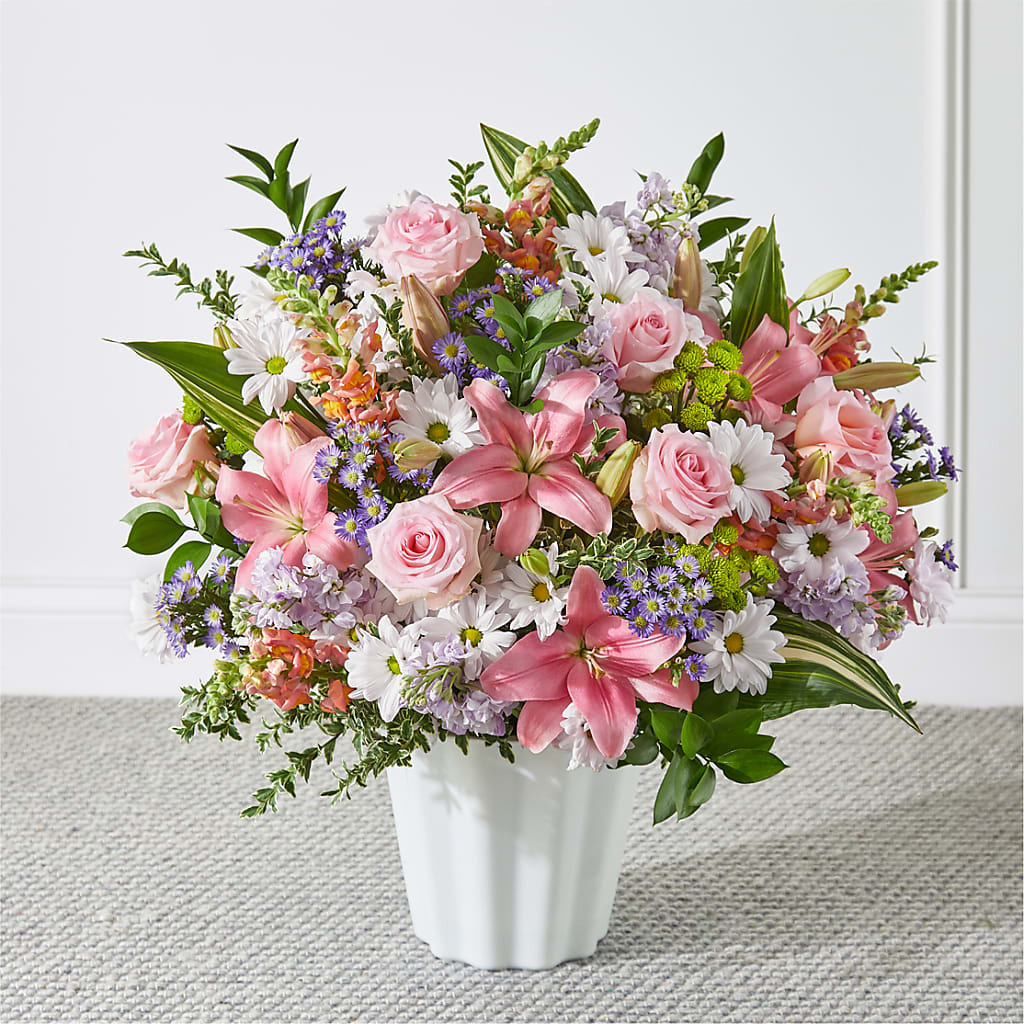 Abundant Compassion Floor Basket – MEME'S FRANKLIN FLOWER SHOP, Franklin LA