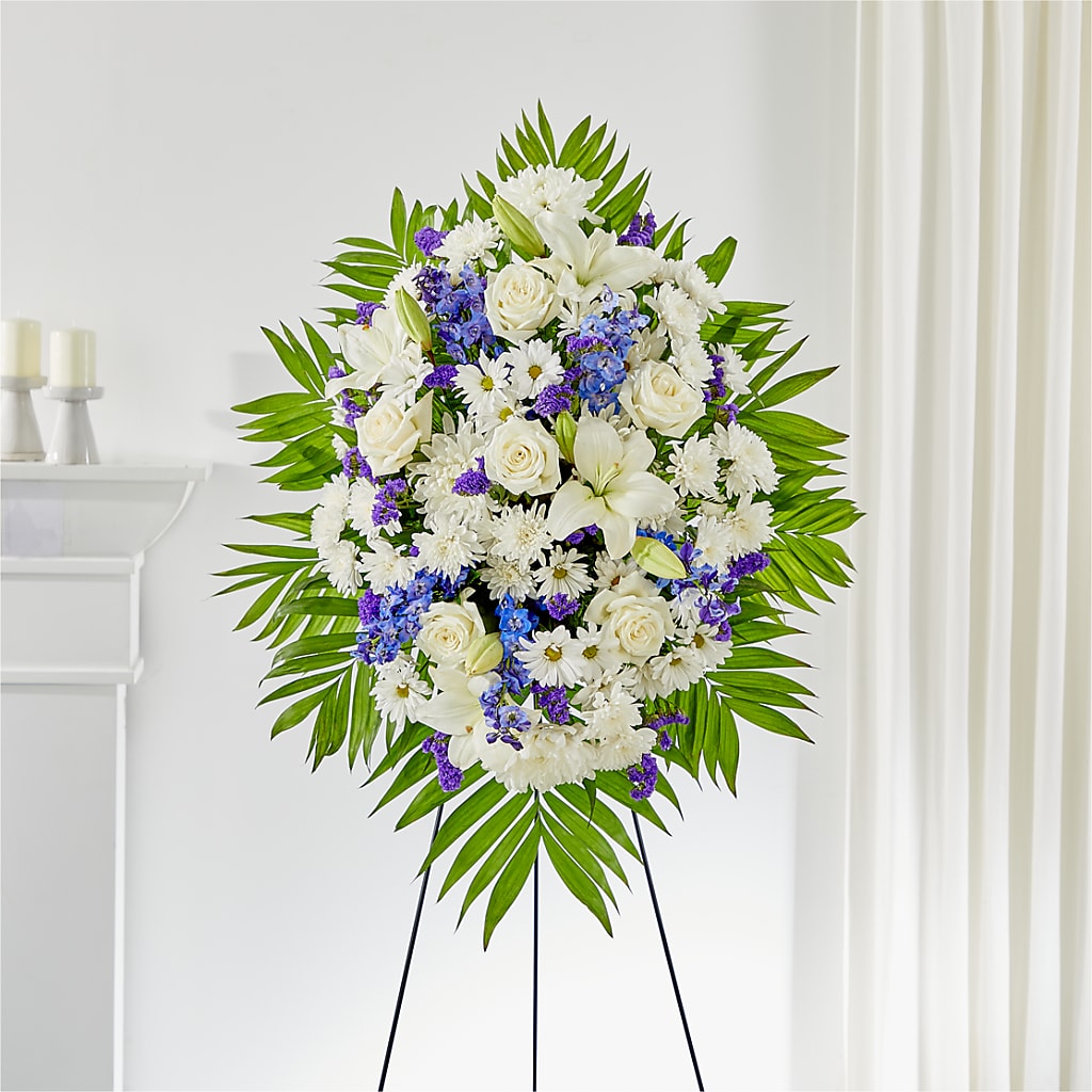 At Rest Standing Spray – MEME'S FRANKLIN FLOWER SHOP, Franklin LA