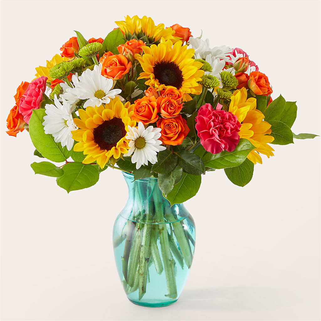 Sun-drenched Blooms Bouquet – MEME'S FRANKLIN FLOWER SHOP, Franklin LA