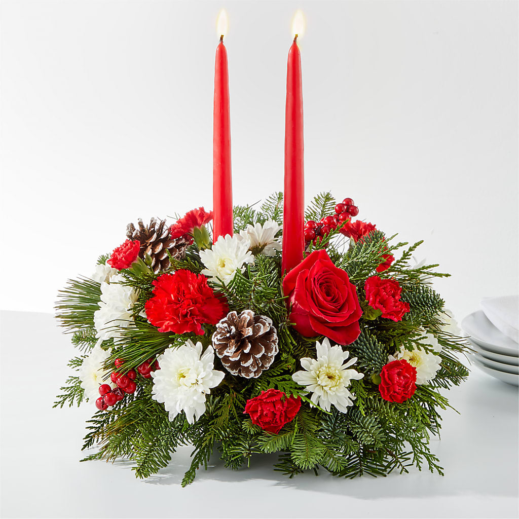 Holiday Soiree Centerpiece – MEME'S FRANKLIN FLOWER SHOP, Franklin LA