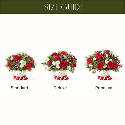 Jolly Snowman Bouquet – MEME'S FRANKLIN FLOWER SHOP, Franklin LA
