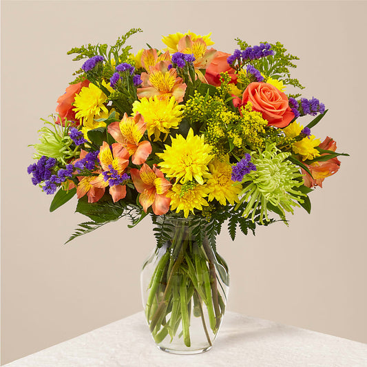Marmalade Skies Bouquet – MEME'S FRANKLIN FLOWER SHOP, Franklin LA