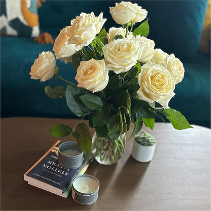 Long Stem Yellow Rose Bouquet – MEME'S FRANKLIN FLOWER SHOP, Franklin LA