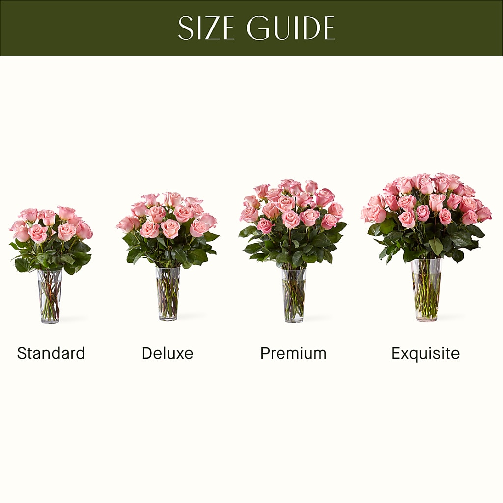 Long Stem Pink Rose Bouquet – MEME'S FRANKLIN FLOWER SHOP, Franklin LA