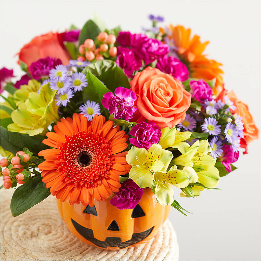 Tricks & Treats Pumpkin – MEME'S FRANKLIN FLOWER SHOP, Franklin LA