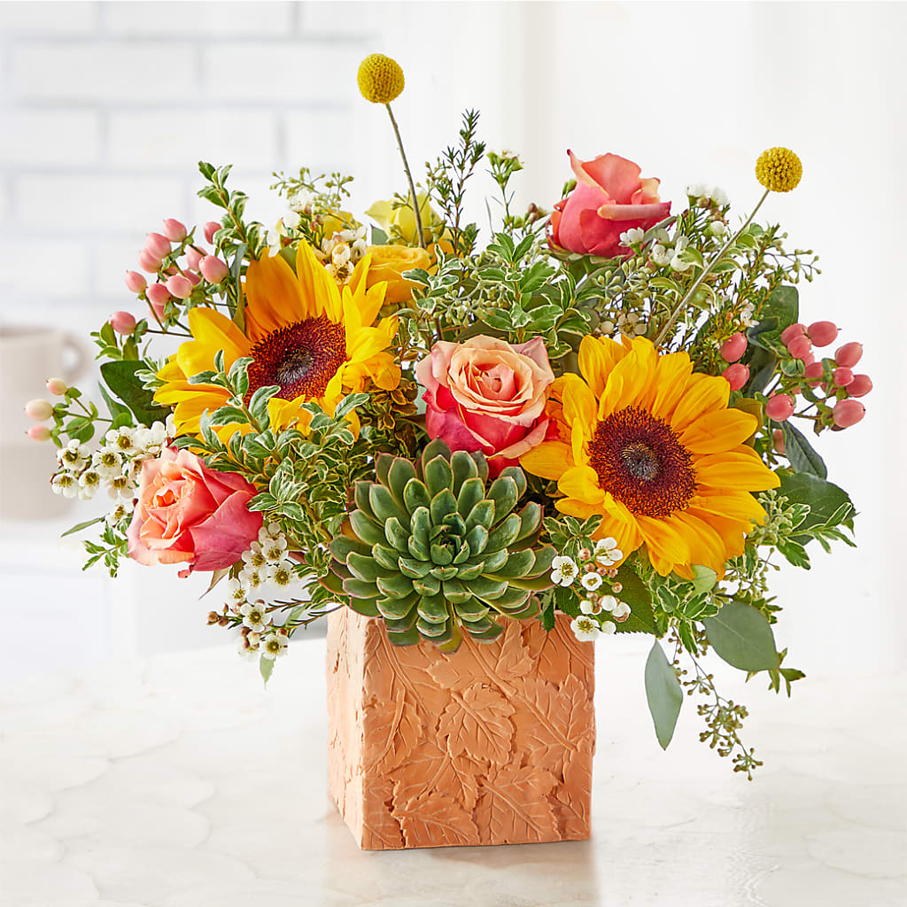 Sunflower Season Bouquet – MEME'S FRANKLIN FLOWER SHOP, Franklin LA