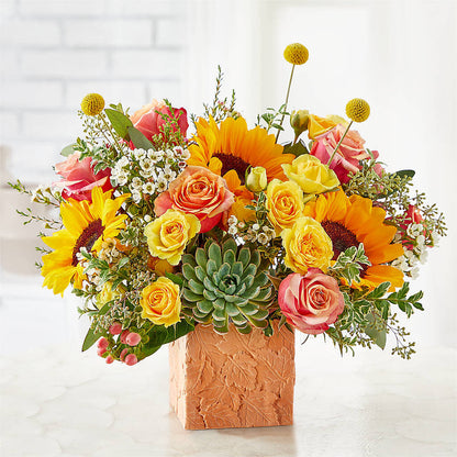 Sunflower Season Bouquet – MEME'S FRANKLIN FLOWER SHOP, Franklin LA