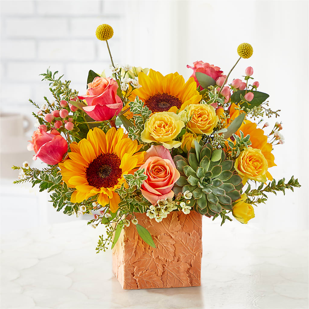 Sunflower Season Bouquet – MEME'S FRANKLIN FLOWER SHOP, Franklin LA