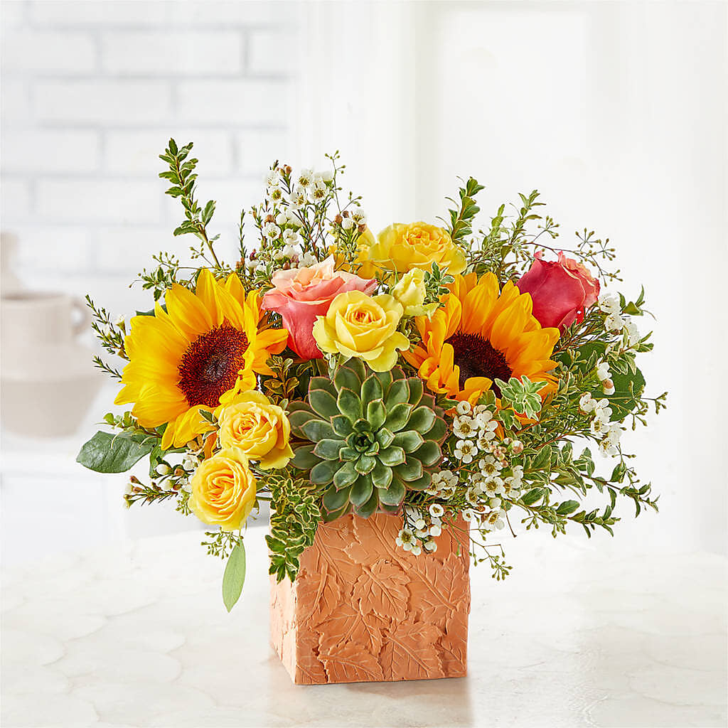 Sunflower Season Bouquet – MEME'S FRANKLIN FLOWER SHOP, Franklin LA