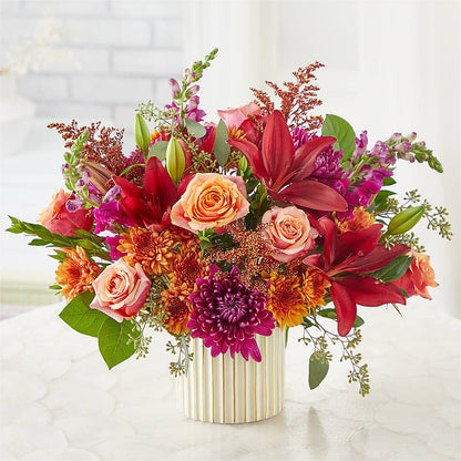 Burgundy Landscape Bouquet – MEME'S FRANKLIN FLOWER SHOP, Franklin LA
