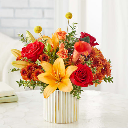 Scarlet Skies Bouquet – MEME'S FRANKLIN FLOWER SHOP, Franklin LA