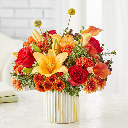 Scarlet Skies Bouquet – MEME'S FRANKLIN FLOWER SHOP, Franklin LA