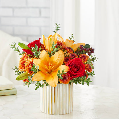 Scarlet Skies Bouquet – MEME'S FRANKLIN FLOWER SHOP, Franklin LA