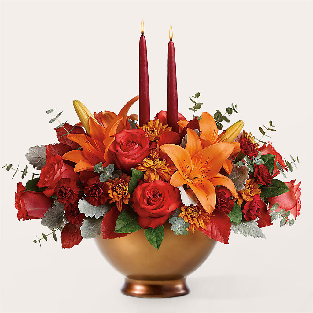 Fruits of Fall Centerpiece – MEME'S FRANKLIN FLOWER SHOP, Franklin LA