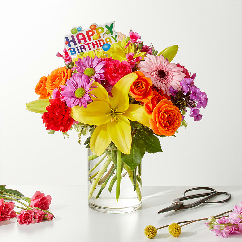 Cue the Confetti - A Florist Original – MEME'S FRANKLIN FLOWER SHOP, Franklin LA