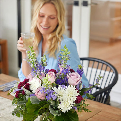 Violet Frost Bouquet – MEME'S FRANKLIN FLOWER SHOP, Franklin LA