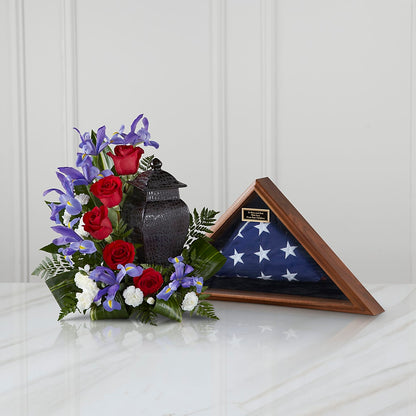 Patriotic Tribute Arrangement – MEME'S FRANKLIN FLOWER SHOP, Franklin LA