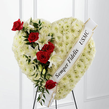 Heartfelt Hero Standing Heart – MEME'S FRANKLIN FLOWER SHOP, Franklin LA