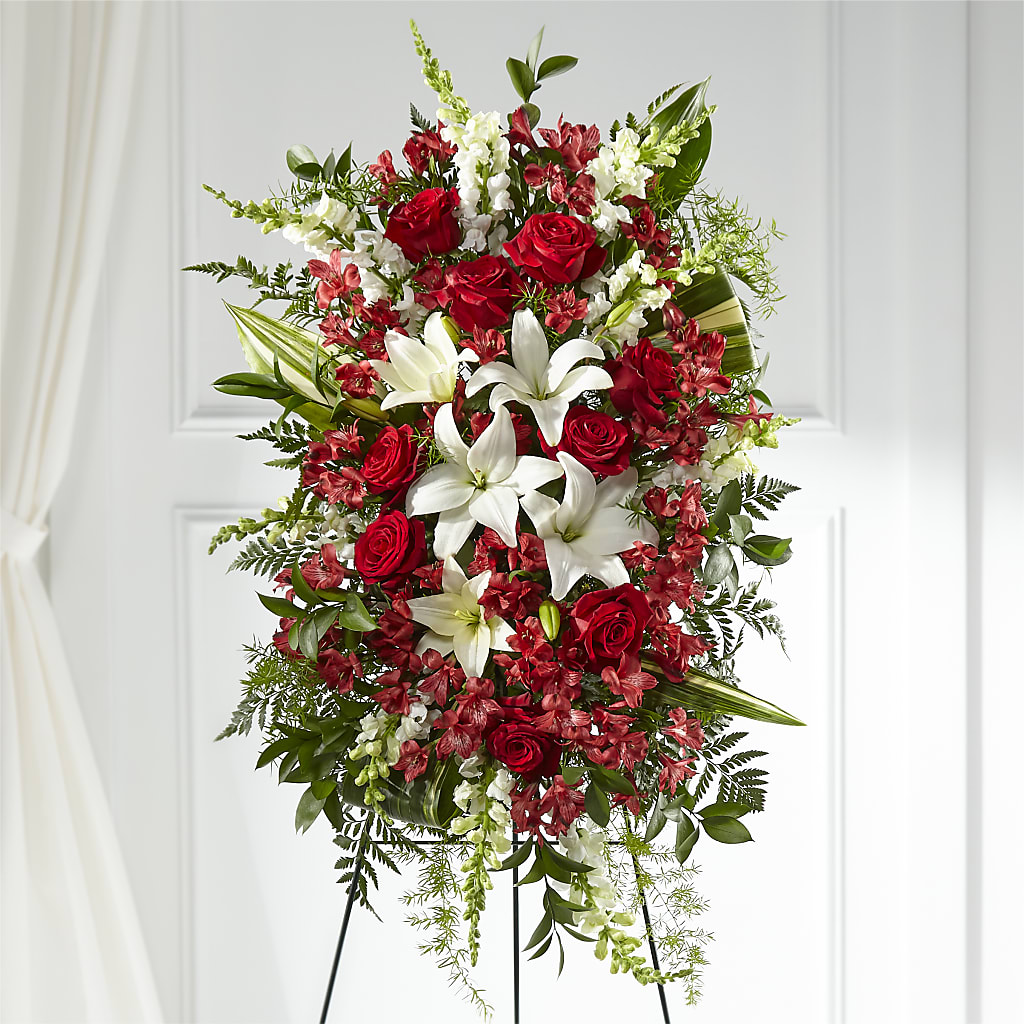 Everlasting Memory Standing Spray – MEME'S FRANKLIN FLOWER SHOP, Franklin LA