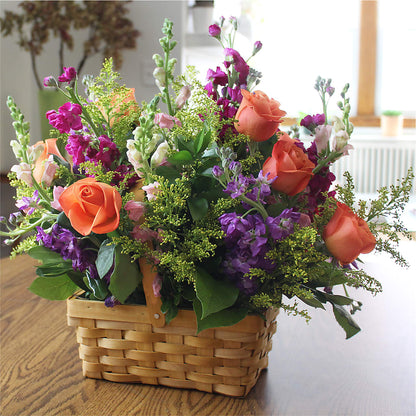 Garden of Life Basket – MEME'S FRANKLIN FLOWER SHOP, Franklin LA