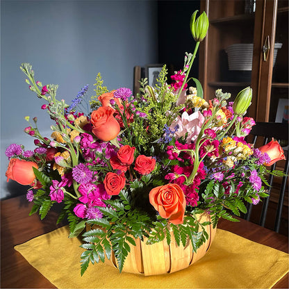 Garden of Life Basket – MEME'S FRANKLIN FLOWER SHOP, Franklin LA