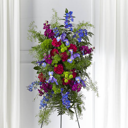Heavenly Skies Standing Spray – MEME'S FRANKLIN FLOWER SHOP, Franklin LA