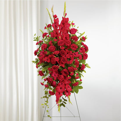 From the Heart Standing Spray – MEME'S FRANKLIN FLOWER SHOP, Franklin LA