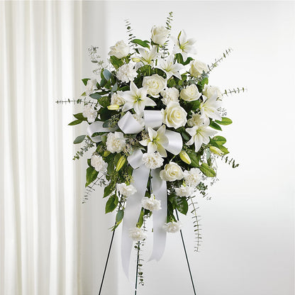 With Care Standing Spray – MEME'S FRANKLIN FLOWER SHOP, Franklin LA
