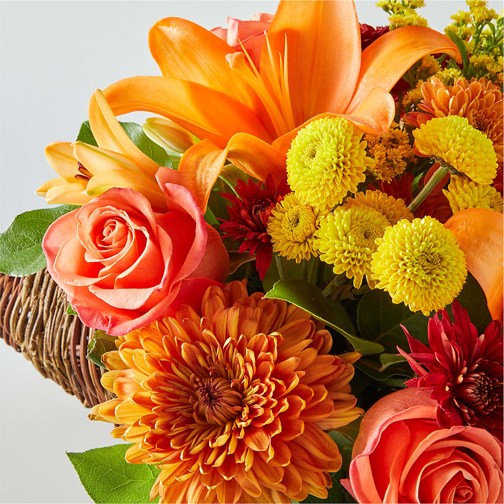 Bouquet of Blessings Cornucopia – MEME'S FRANKLIN FLOWER SHOP, Franklin LA