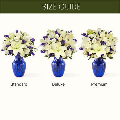 Sapphire Rush Bouquet – MEME'S FRANKLIN FLOWER SHOP, Franklin LA