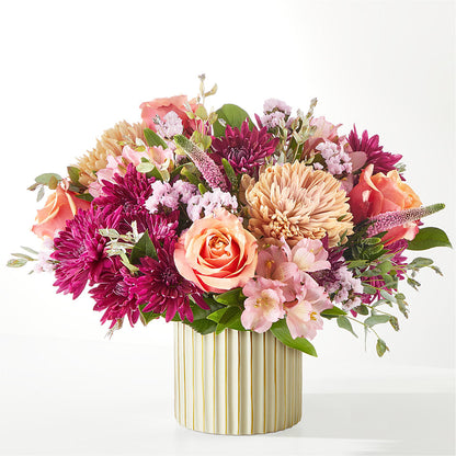 Berry Cobbler Bouquet with Ivory Vase – MEME'S FRANKLIN FLOWER SHOP, Franklin LA