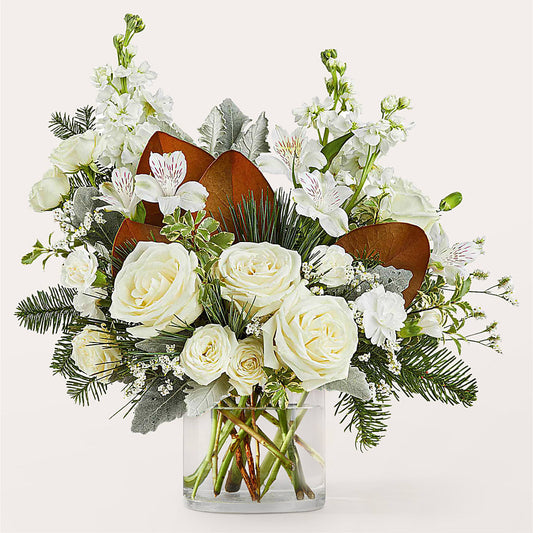 Fresh Snowfall Bouquet – MEME'S FRANKLIN FLOWER SHOP, Franklin LA